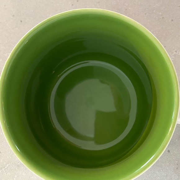 Starbucks Mug Coffee bean Pattern with yummy green interior - Picture 4 of 5